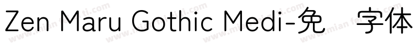Zen Maru Gothic Medi字体转换